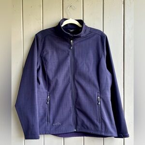 Eddie Bauer Unisex XL Jacket Purple Shaded Crosshatch Softshell Outdoor